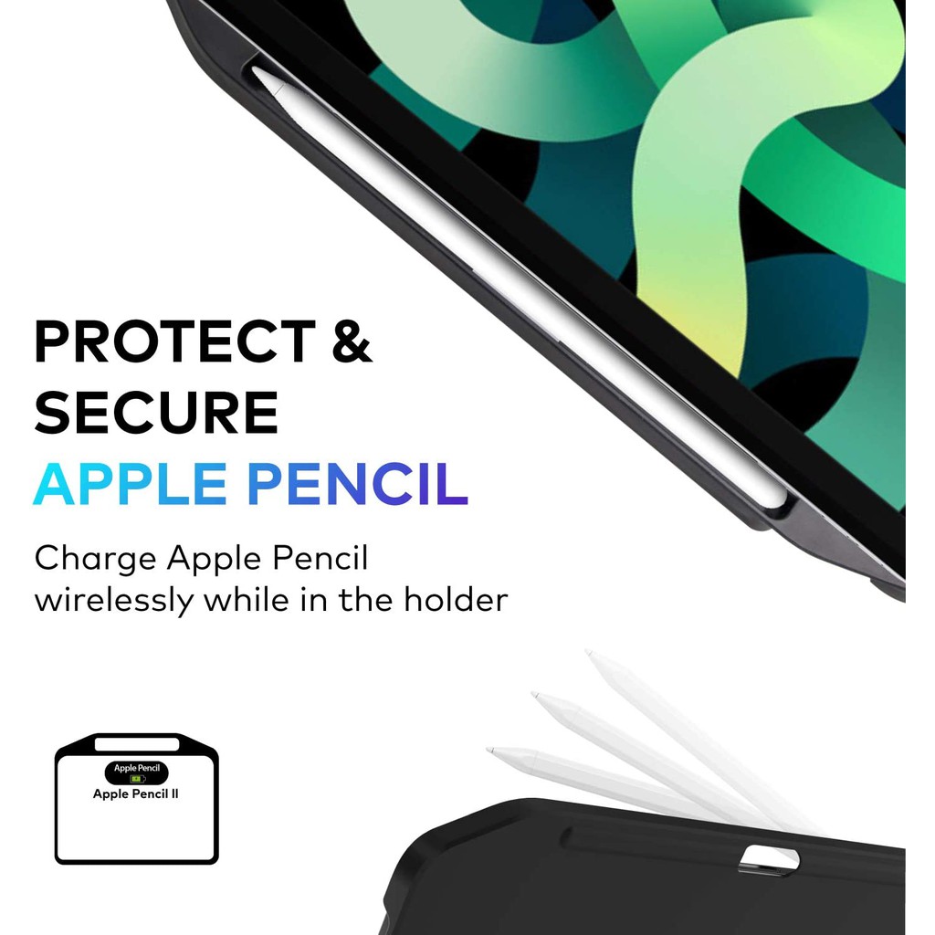 Switcheasy CoverBuddy  Vỏ bảo vệ mặt sau cho iPad Air 4 10,9 inch 2020, Tương thích với Bàn phím Magic, Bàn phím thông minh Folio, có giá đỡ bút chì