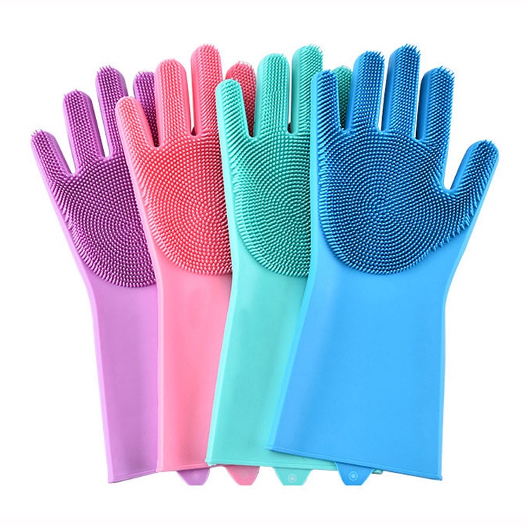 Găng Tay Silicon Rửa Bát Tạo Bọt Thông Minh Đa Năng