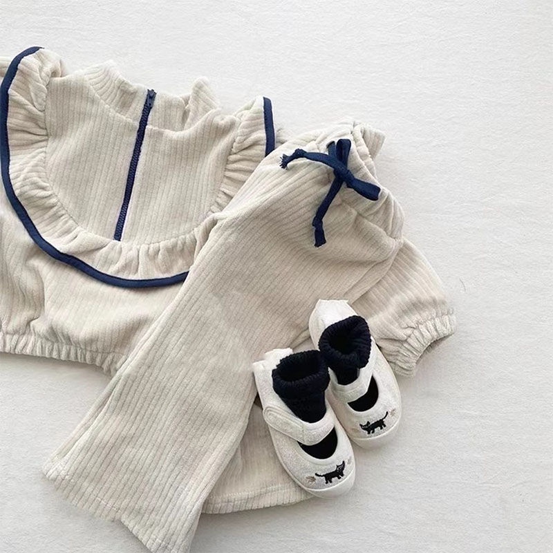 [Babycat] Hàng Có Sẵn Áo Sweater Vải Nhung Phong Cách Nhật Bản Hàn Quốc Nhật Bản Mùa Xuân Thu Cho Bé Gái