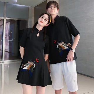 Đồ đôi cách tân thêu hình công (hết hàng)