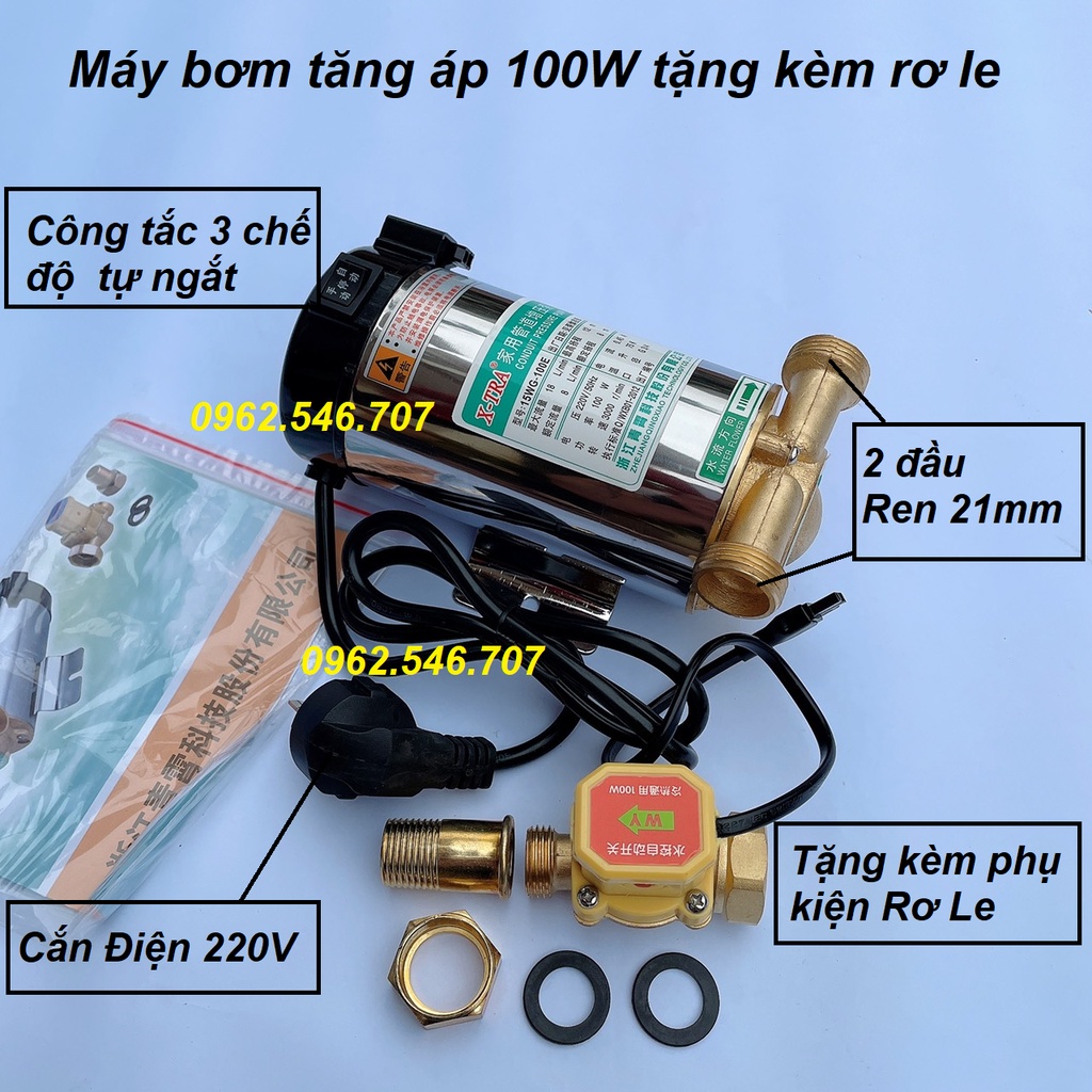 Máy bơm tăng áp - Bơm tăng áp lực máy giặt, bình nóng lạnh, sen vòi loại tốt