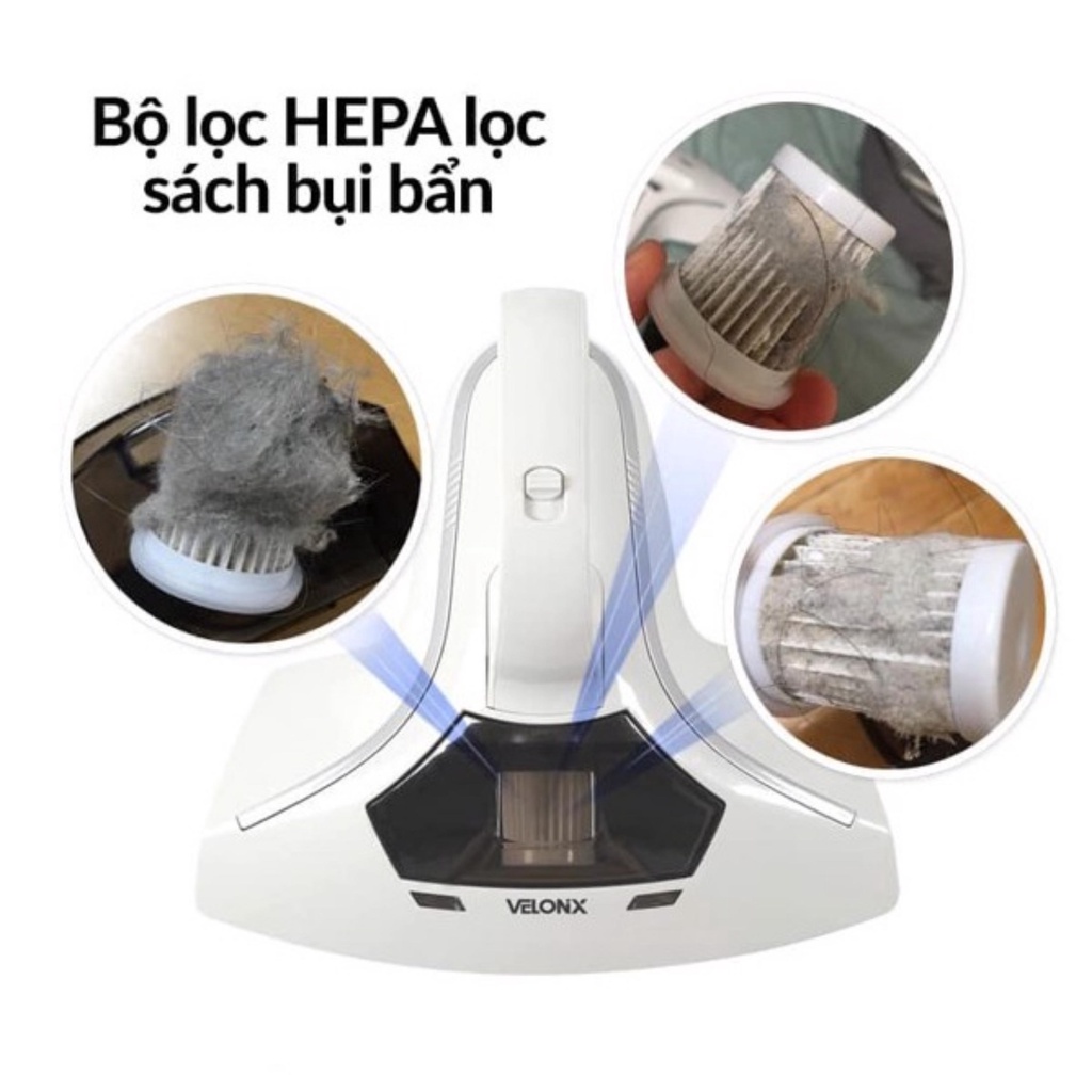 Máy hút bụi giường nệm diệt khuẩn băng tia UV Velonix HÀN QUỐC - GEXHOME