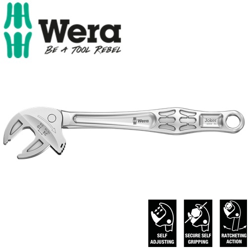 Cờ lê tự điều chỉnh Wera 05020104001 size 19 - 24 (hệ mét) hay 3/4"-15/16" (hệ inch) 6004 Joker XL self-setting spanner