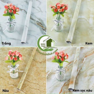 Cuộn giấy decal giả đá hoa cương dán bếp, tủ bàn - [ 3 mét x khổ 60cm ] - chọn màu