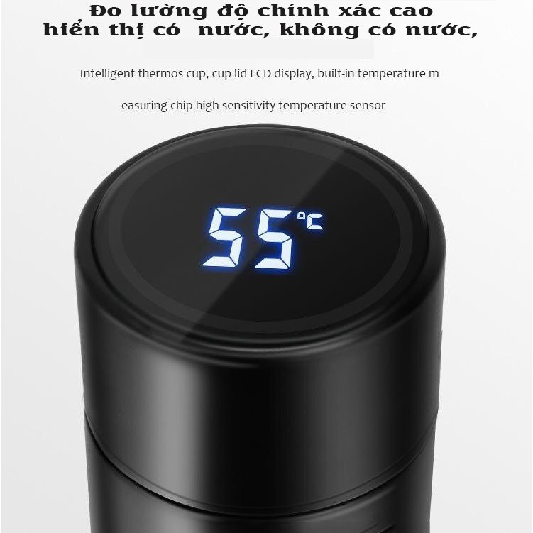 Bình Giữ Nhiệt, Bình Giữ Nhiệt Có Báo Nhiệt Độ Hiện Đại - Đựng Nước Cháo Sữa giữ nhiệt Hơn 10 tiếng