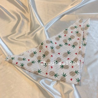 Khăn quàng đầu bandana quả dứa, hoa cúc nhiều màu