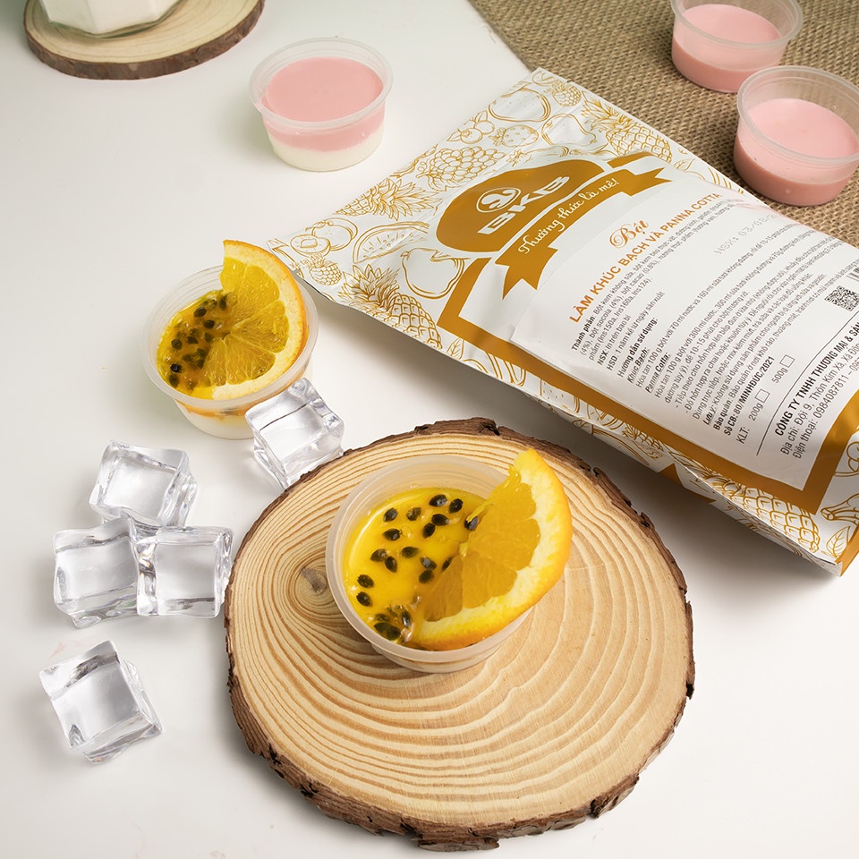 BỘT LÀM PANNA COTTA VÀ CHÈ KHÚC BẠCH GÓI 500GR GIÁ RẺ NHẤT THỊ TRƯỜNG