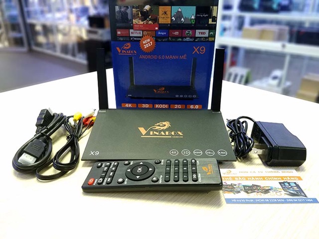 Android Tivi box Vinabox X9 Ram 2GB tặng chuột không dây