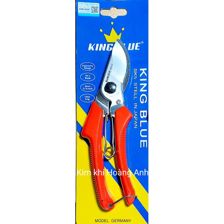 Kéo cắt cành, kéo tỉa cành cao cấp siêu sắc, siêu bền Kingblue SK5 Germany