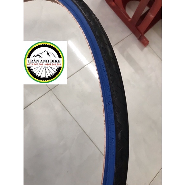Vỏ lốp xe đạp Deli Tire S601 700x23C - hông màu trắng/ đỏ/ vàng/ xanh