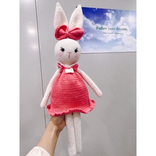 Thỏ váy hồng (50cm cả tai)