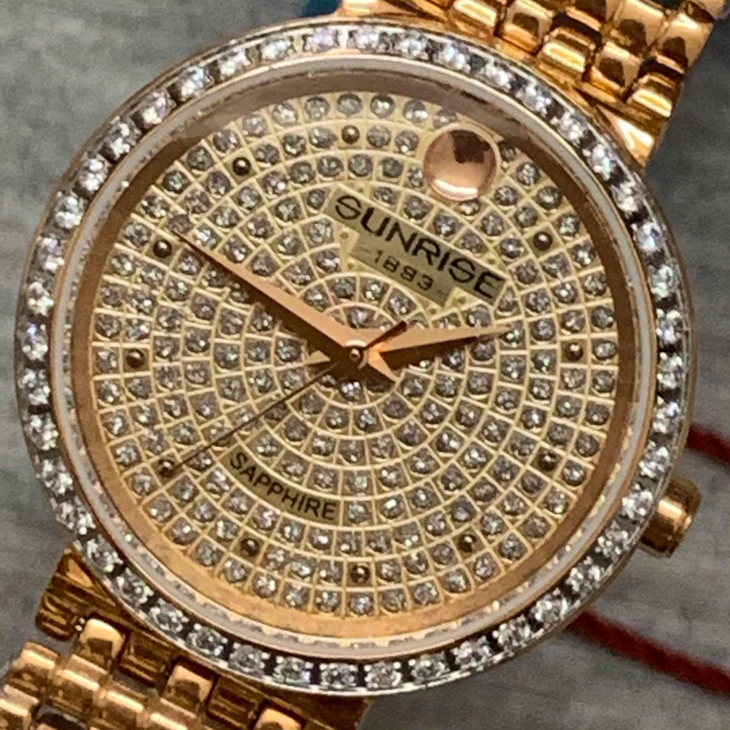 Đồng hồ Sunrise nữ chính hãng Nhật Bản L9807RG - kính saphire chống trầy - bảo hành