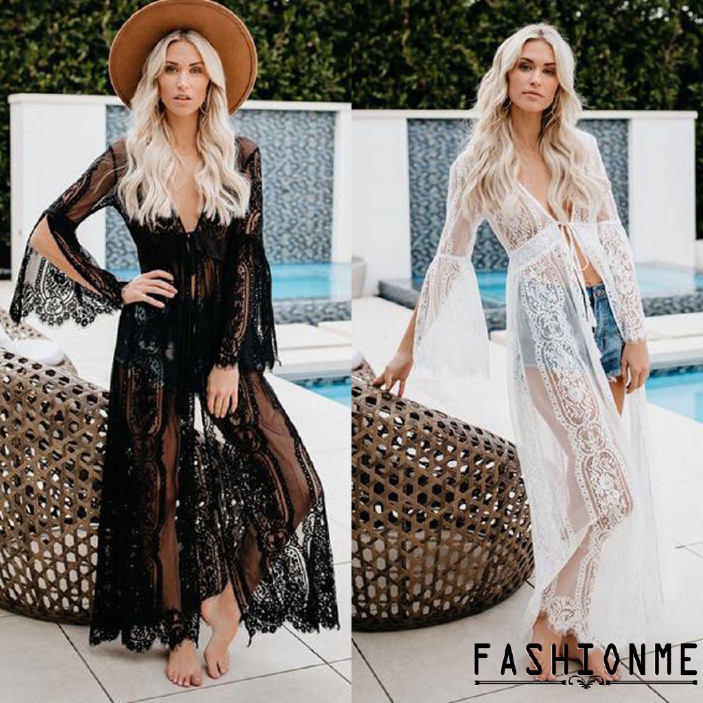 Áo choàng bikini phối ren thời trang cho nữ | BigBuy360 - bigbuy360.vn