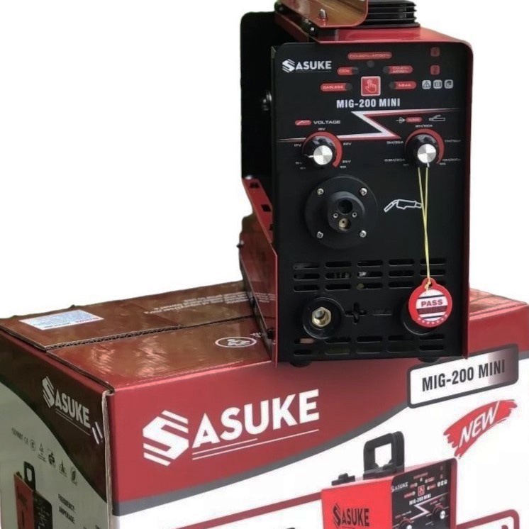 Máy Hàn Sasuke MIG-200mini không Khí 3 Chức Năng, súng hàn tháo rời + 1kg Dây Hàn