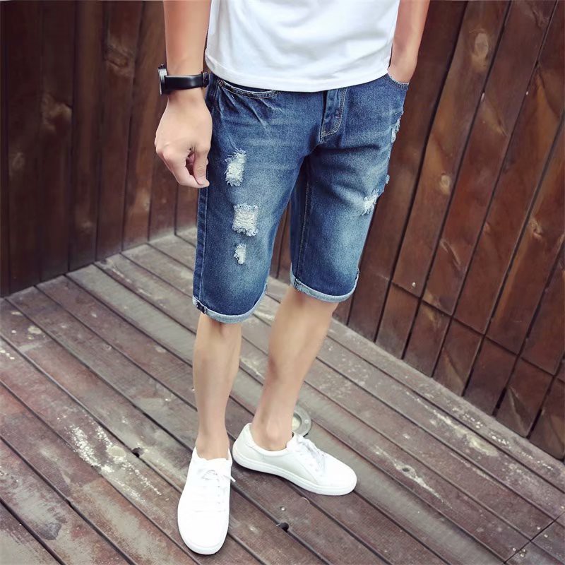 Quần Short Denim 7 Tấc Thời Trang Cho Nam 9.9