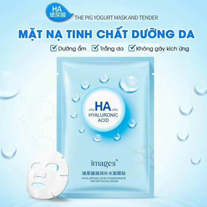 Mặt nạ HA trắng da, cấp ẩm, ngừa mụn bioaqua Images Mask Ha Nội Địa Trung