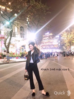 Quần jean ống loe hot trend (gạt xem ảnh thật)