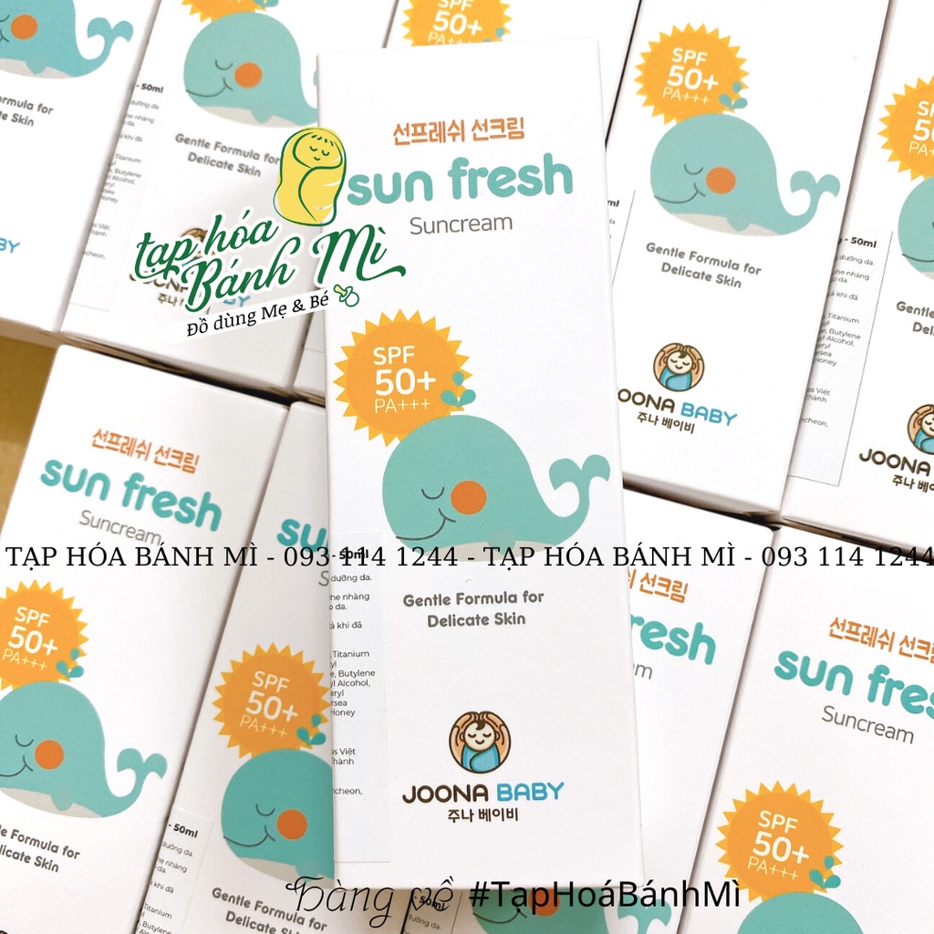 Kem chống nắng cho bé Sun Fresh Hàn quốc 50ml đi du lịch đi biển