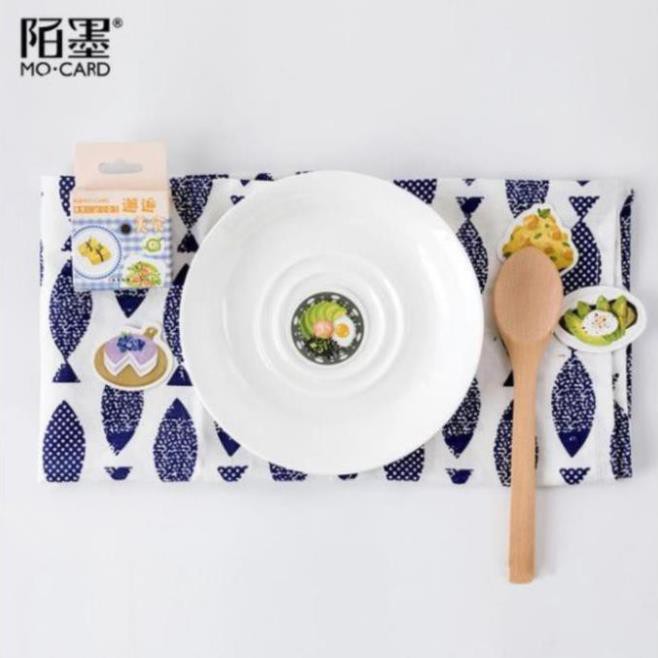 Bộ 46 Sticker Món Ăn Hàn Quốc Ngon Miệng E65