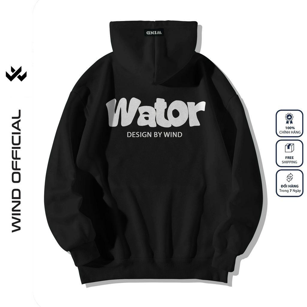 Áo hoodie unisex form rộng WIND WATOR thời trang áo khoác nam nữ oversize ulzzang