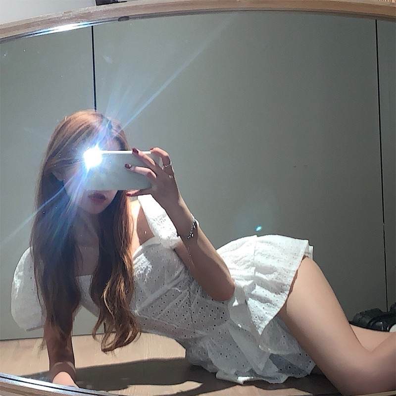JESSICA Jumpsuit ren trắng 2 tầng tay phồng xinh xắn phong cách ulzzang SAM SAM BOUTIQUE