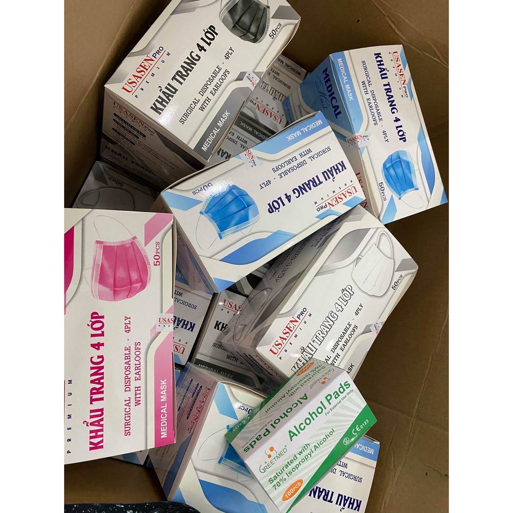 Hộp 50 cái khẩu trang y tế 4 lớp USA | BigBuy360 - bigbuy360.vn