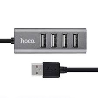 CHÍNH HÃNG HOCO Bộ Hub Chia Cổng USB HB1 4 Cổng Ra Vỏ Kim Loại Chắc Chắn Sạc Điện Thoại Truyền Dữ Liệu Nhanh Chống BH12T