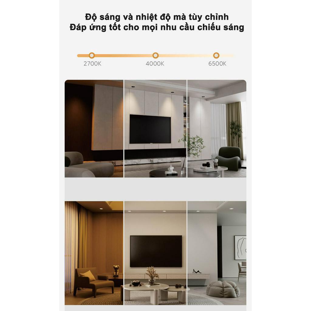 Đèn LED âm trần Downlight Spotlight thông minh Yeelight M3 8W / C1 12W - RA95 - Bluetooth Mesh - Homekit - Màu 2700-6500