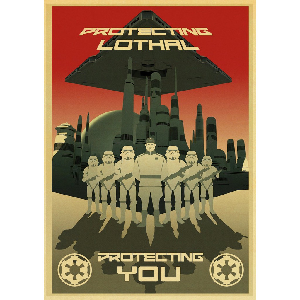 Poster Phim Star Wars Darth Vader Dán Tường Trang Trí