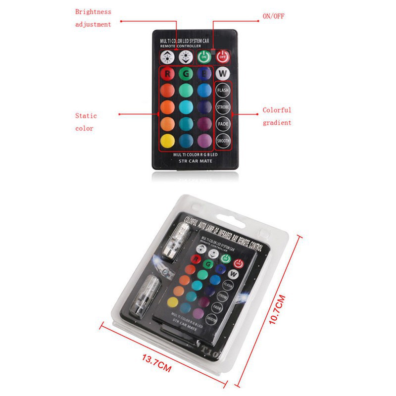 Đèn LED chiếu sáng cho ô tô kèm thiết bị điều khiển từ xa