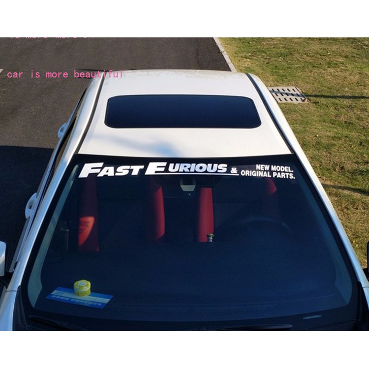 Tem dán kính lái ô tô Fast Furious