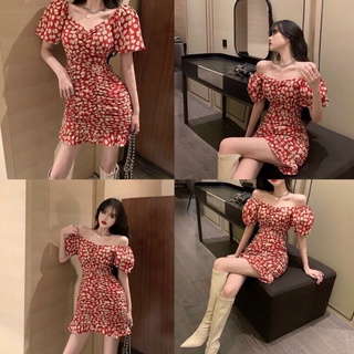 Đầm hoa lụa măc 2 kiểu nhúng siêu xinh