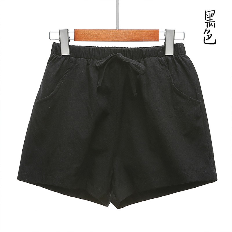 Quần Short Vải Lanh Cotton Ống Rộng Lưng Cao Thời Trang Mùa Hè Mới Cho Nữ 21 | BigBuy360 - bigbuy360.vn