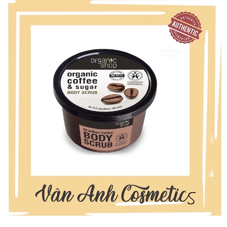 Tẩy da chết cafe Oganic 250g