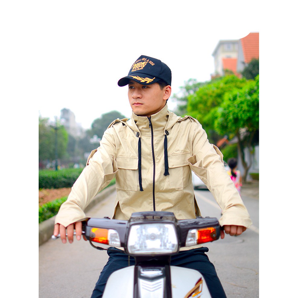 Áo chống nắng kaki nam