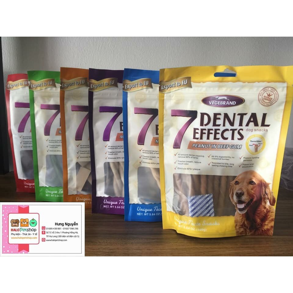 BÁNH ĂN VẶT 7 DENTAL EFFECTS DÀNH CHO CHÓ
