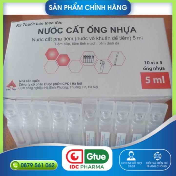 [IDC]NƯỚC CẤT ỐNG NHỰA (hộp 50 ống)[IDC]