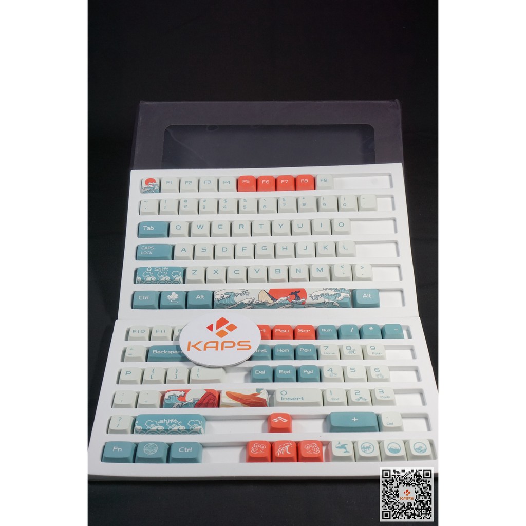 Keycap CORAL SEA - XDA - Thick PBT - Dyesub - 108 nút cho bàn phím cơ (Filco, Leopold, IKBC, Edra, keychron)