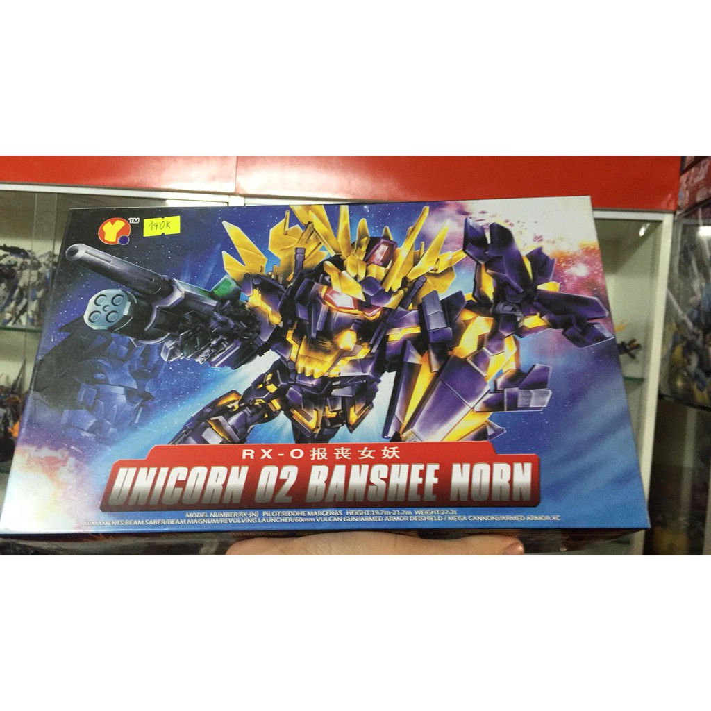 Mô hình SDBB Unicorn Gundam 02 Banshee &amp; Banshee Norn (QY)