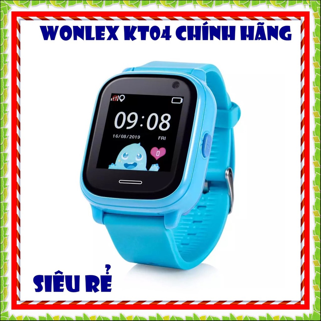 Đồng Hồ Định Vị WOnlex KT04 Màu Đen Chống nước
