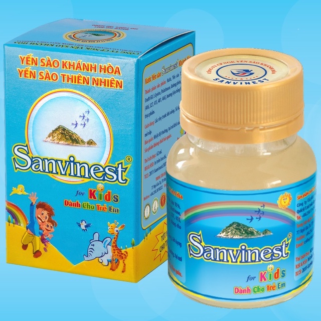 Nước Yến sào Sanvinest Khánh Hòa dành cho trẻ em đóng lọ 62ml - 2011