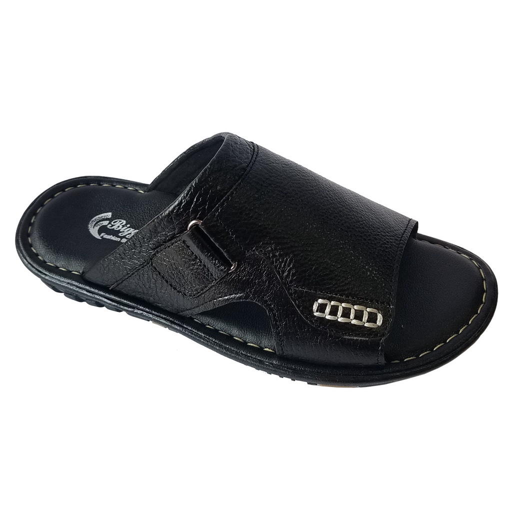 Dép Nam Quai Ngang Da Bò Thật BIGBEN Cao Cấp DN340