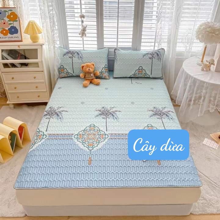 Chiếu điều hòa cao su non 3D in nổi,Hàng dày,kích thước 1m6/1m8/2m2/- lion cute