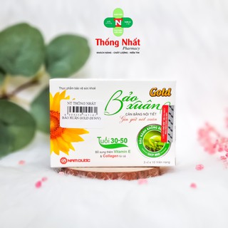  Viên uống cân bằng nội tiết tố nữ giảm rụng tóc Bảo Xuân Gold hộp 30 viên 