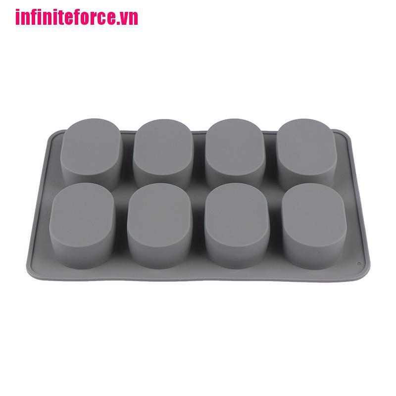 Khay Nướng Bánh Xà Phòng 8 Ô Bằng Silicone