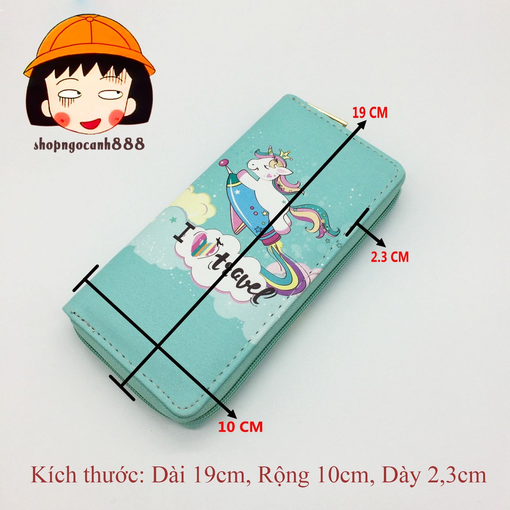 [Xả Kho] Bóp Ví Dài Cầm Tay Nữ Họa Tiết Hoạt Hình Cầu Vồng Siêu Dễ Thương ! _ Link 12 | BigBuy360 - bigbuy360.vn