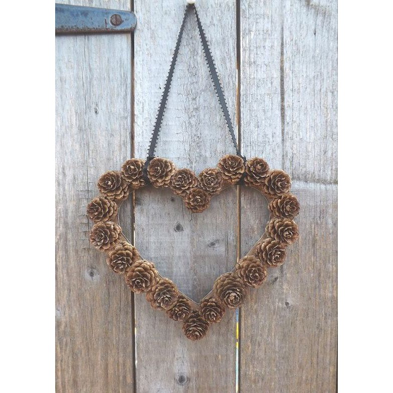 Quả thông Quảng Bình làm tranh - decor - trang trí