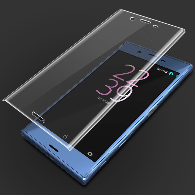 Kính cường lực cong toàn viền cho Sony Xperia 1 10 II 10II 1II X XA XA1 XA2 Ultra XZ XZ1 Plus