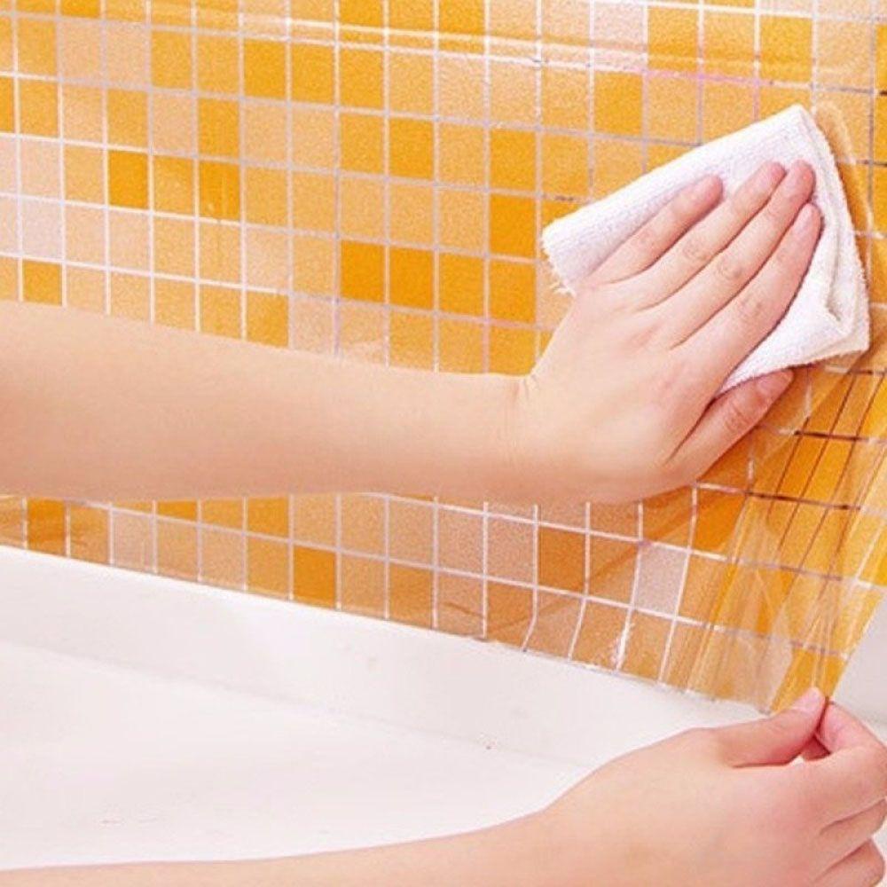 NIUYOU Giấy Dán Tường Họa Tiết Mosaic Chống Thấm Nước / Dầu Mỡ Tiện Dụng