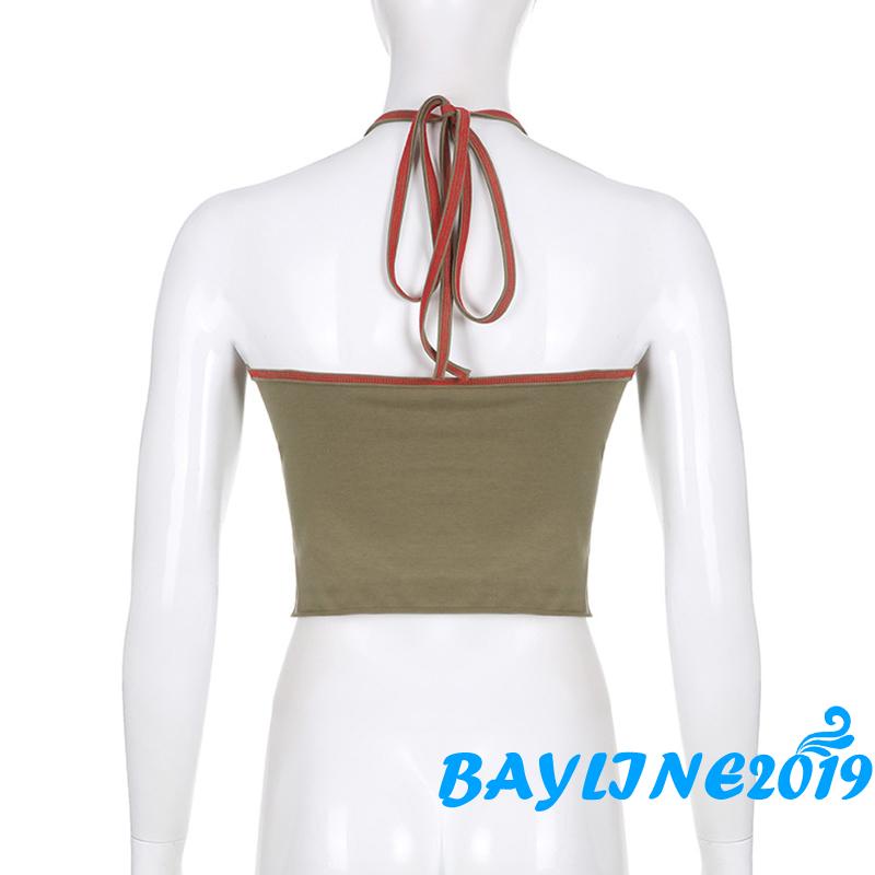 Áo Thun Sát Nách Hở Lưng In Chữ Và Số Thời Trang Mùa Hè Cho Nữ